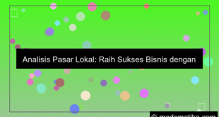 analisis pasar lokal