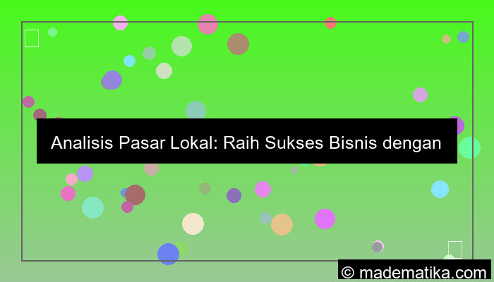 analisis pasar lokal