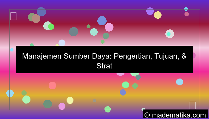 visual manajemen sumber daya