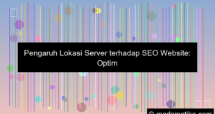 pengaruh lokasi server untuk SEO