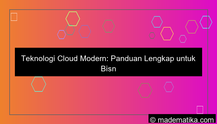 teknologi cloud modern