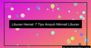 gambar tips liburan hemat