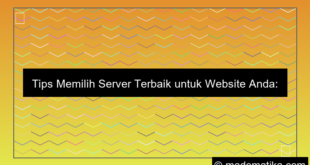 tips memilih server terbaik