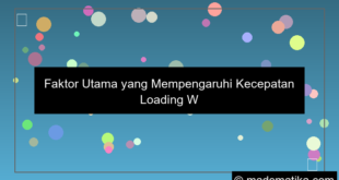 desain faktor yang mempengaruhi loading website